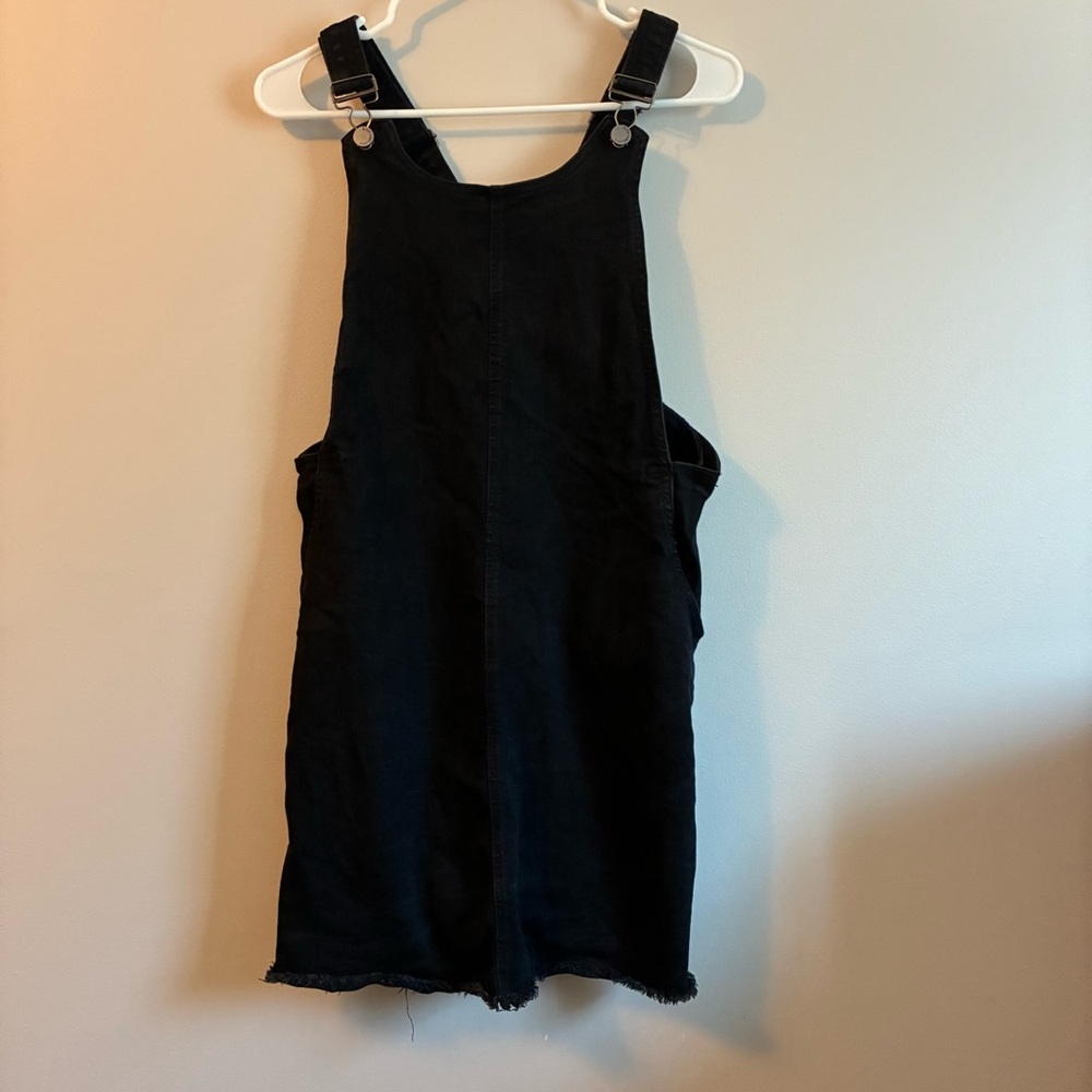 Black Label C'est Toi Black Denim Overall Dress